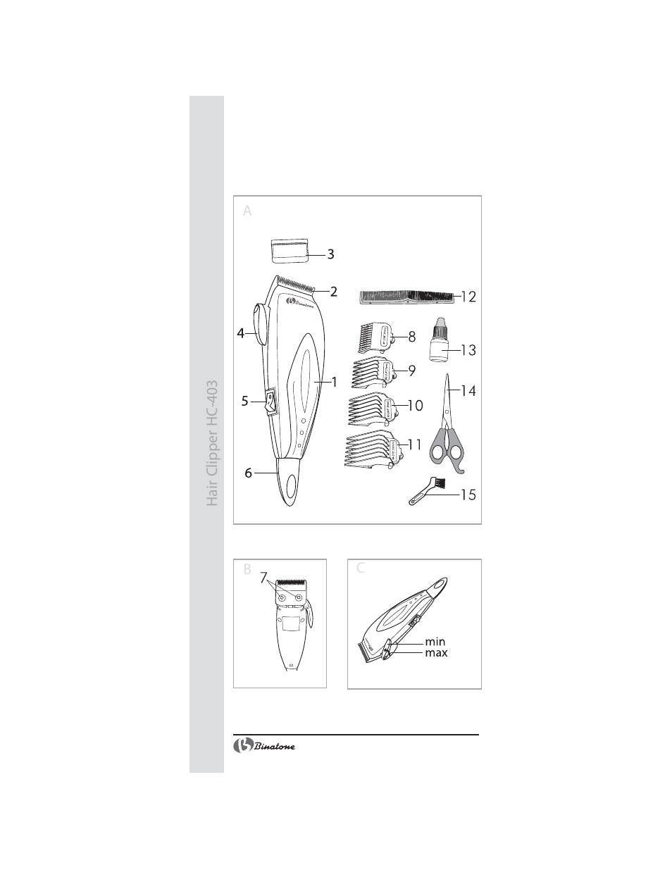 Binatone HC-403 User Manual | Page 2 / 40