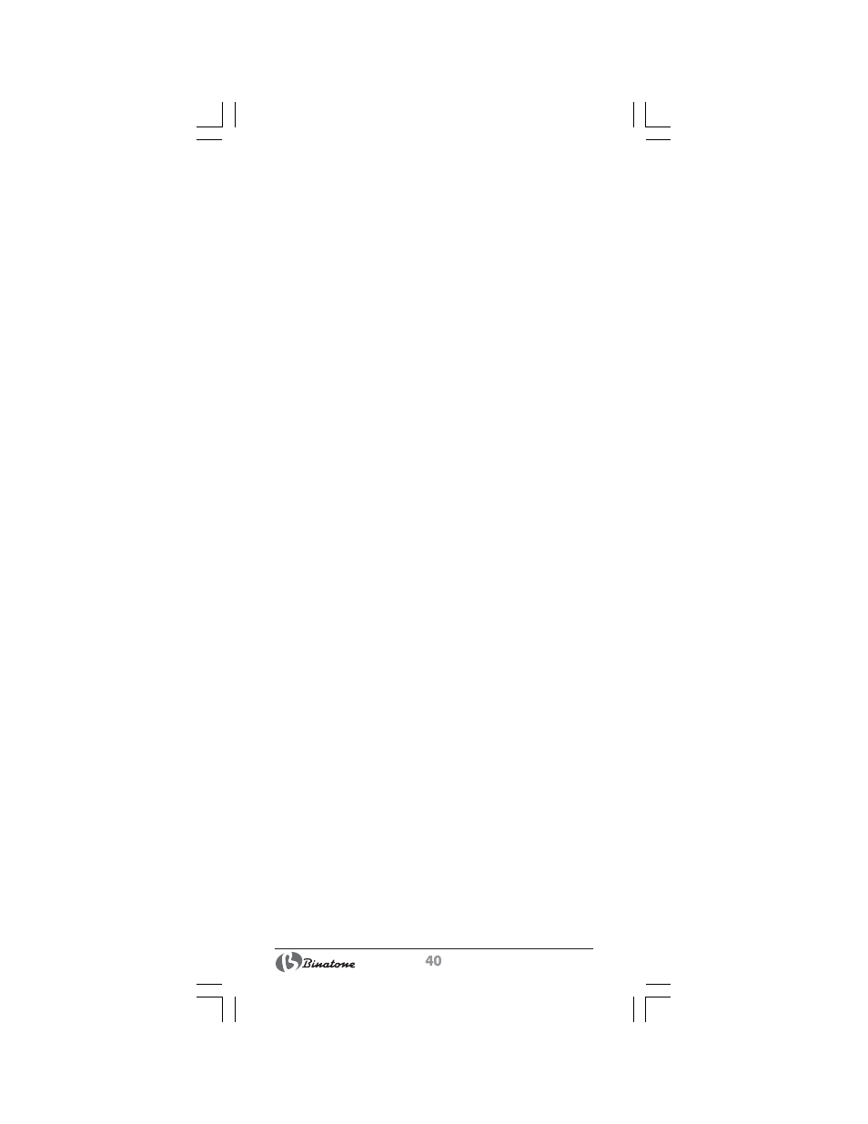 Binatone HC-403 User Manual | Page 40 / 40