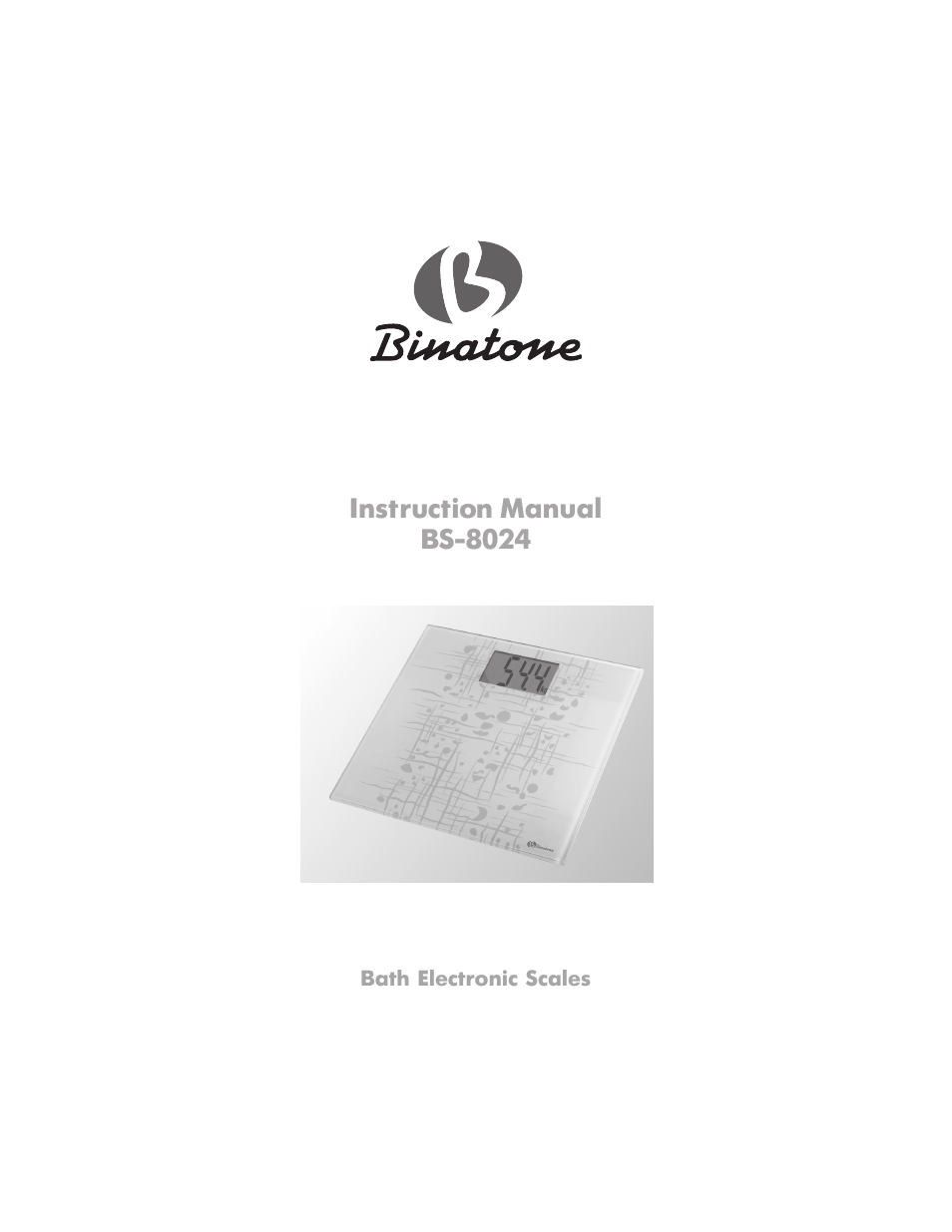 Binatone BS-8024 User Manual | 20 pages