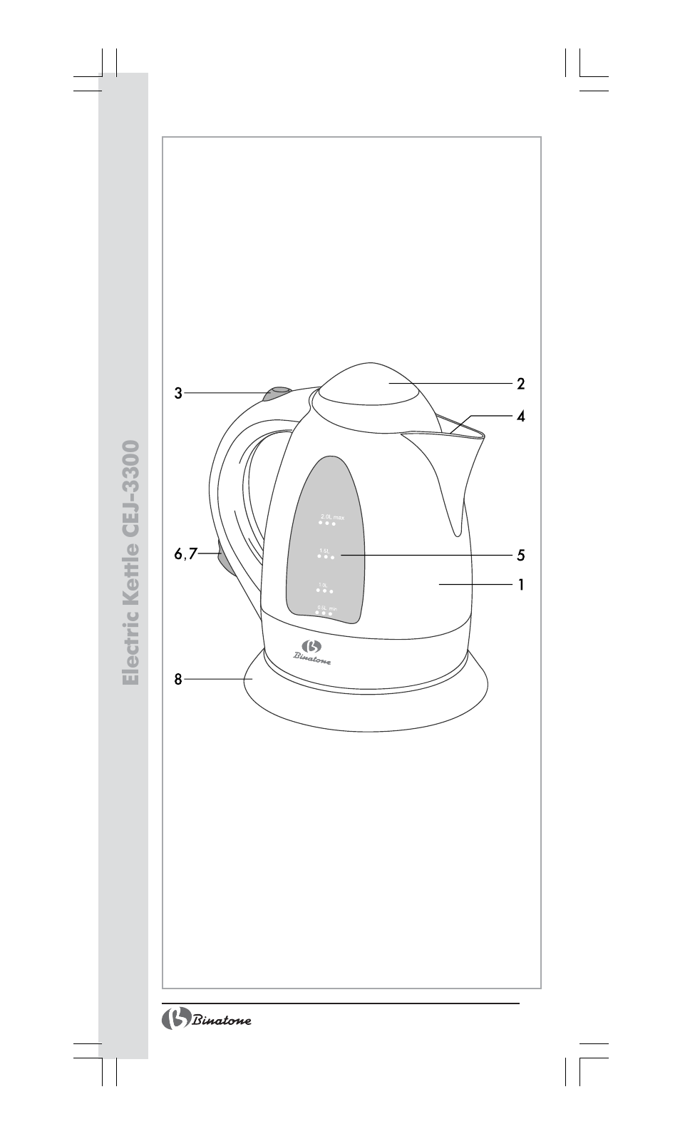 Binatone CEJ-3300 User Manual | Page 2 / 28