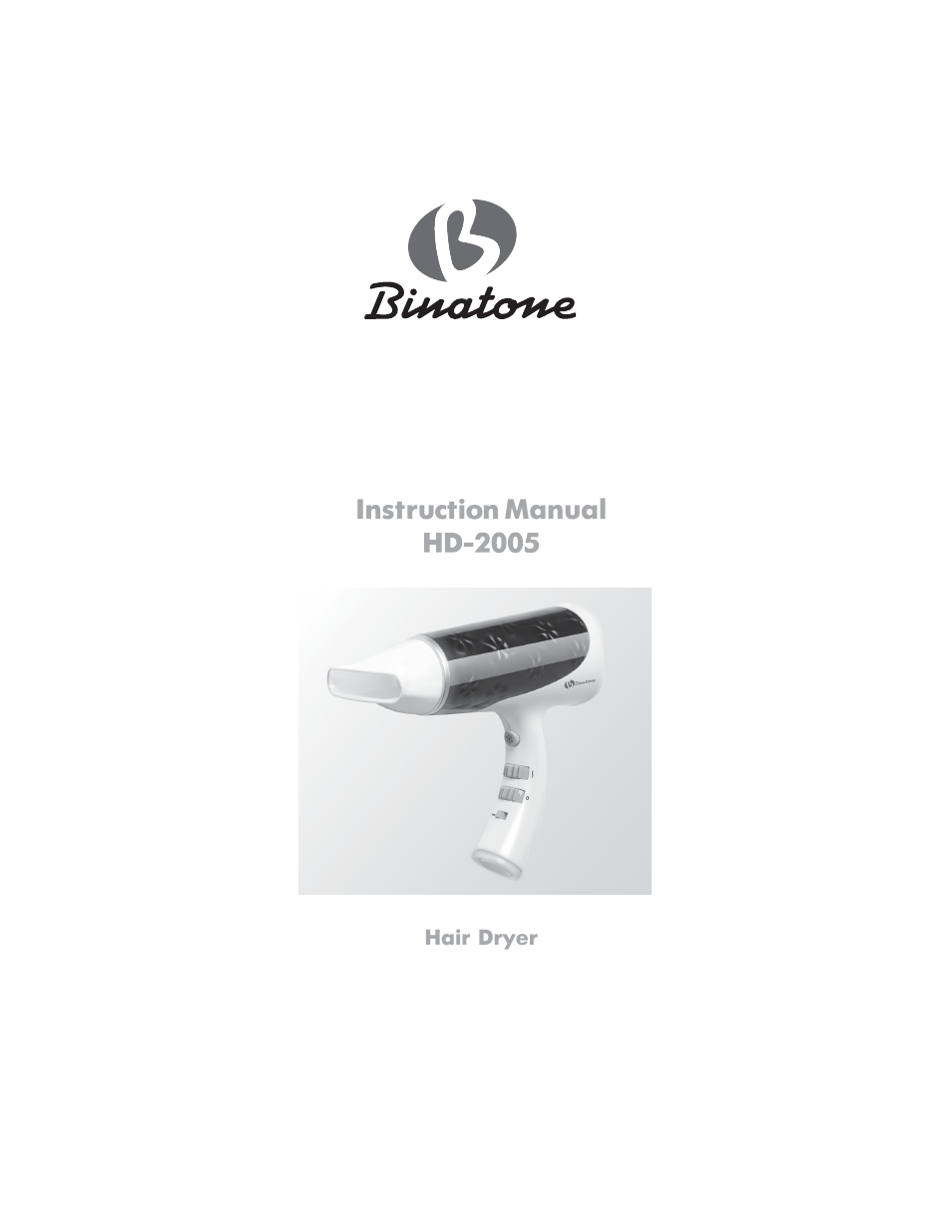 Binatone HD-2005 User Manual | 28 pages