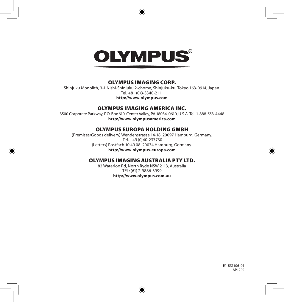 Olympus AS-7000 User Manual | Page 40 / 40