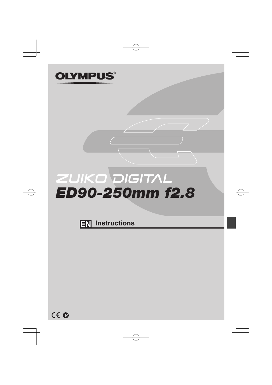 Olympus ZUIKO DIGITAL ED 90-250mm 1:2.8 User Manual | 10 pages