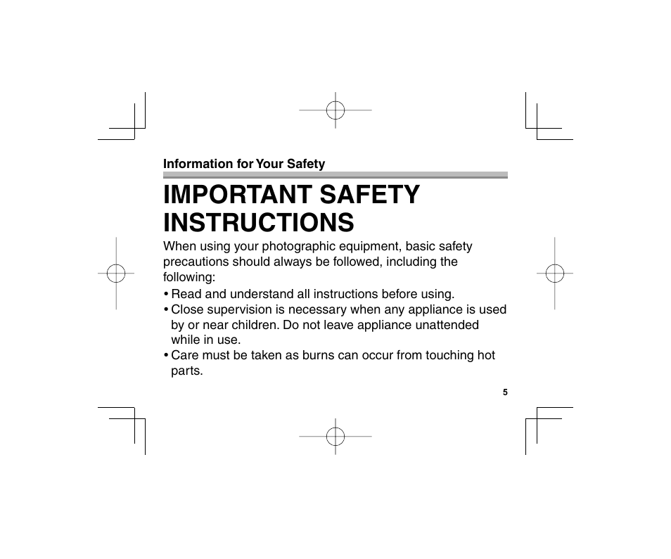 Important safety instructions | Olympus FL-14 User Manual | Page 3 / 162