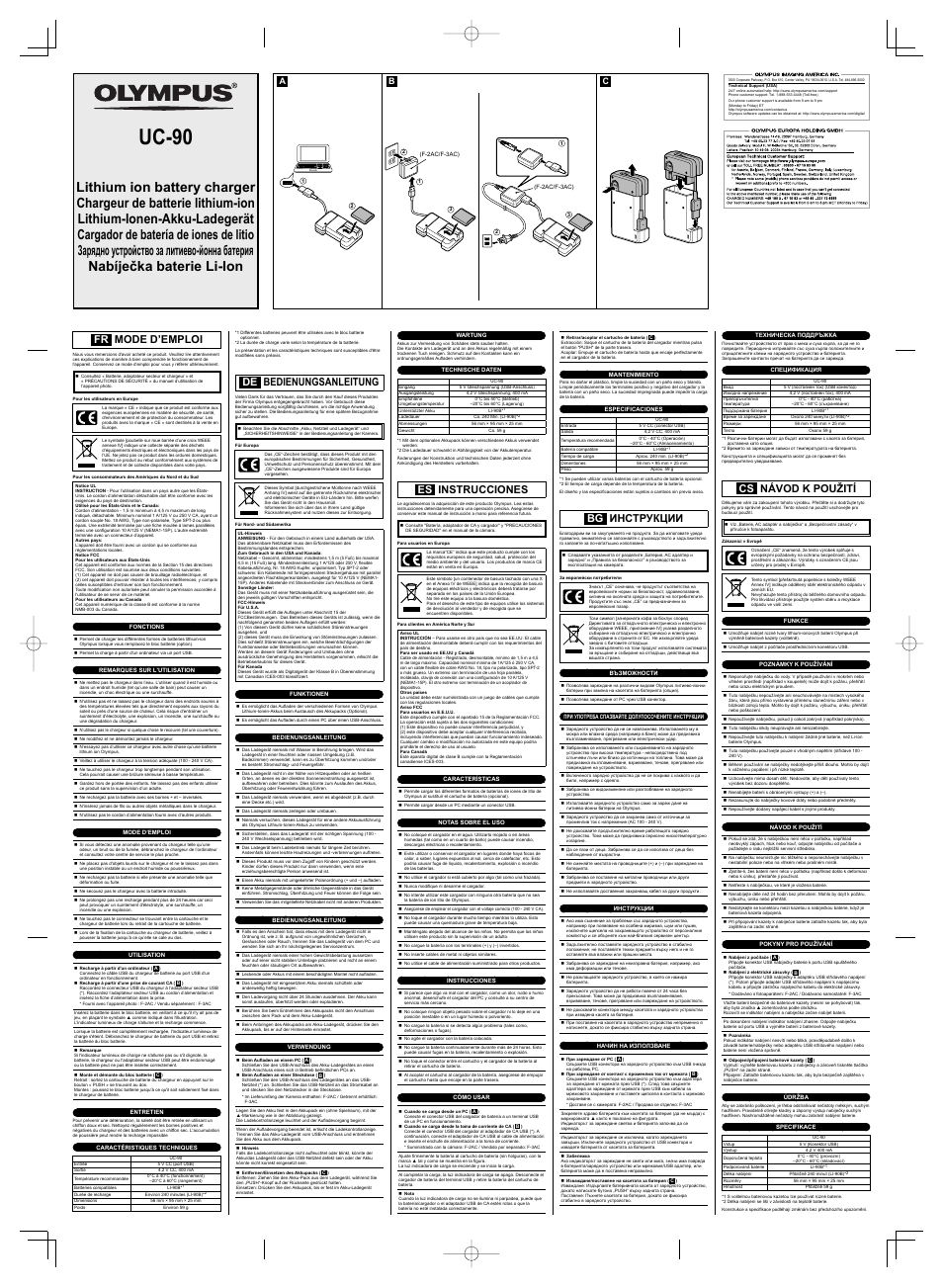 Olympus UC-90 User Manual | 6 pages