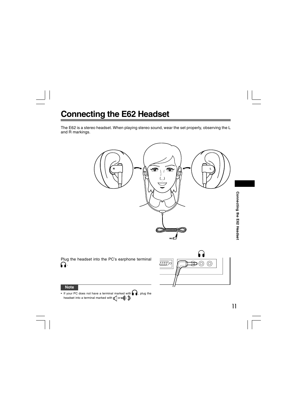 Connecting the e62 headset | Olympus AS-5000 User Manual | Page 11 / 81