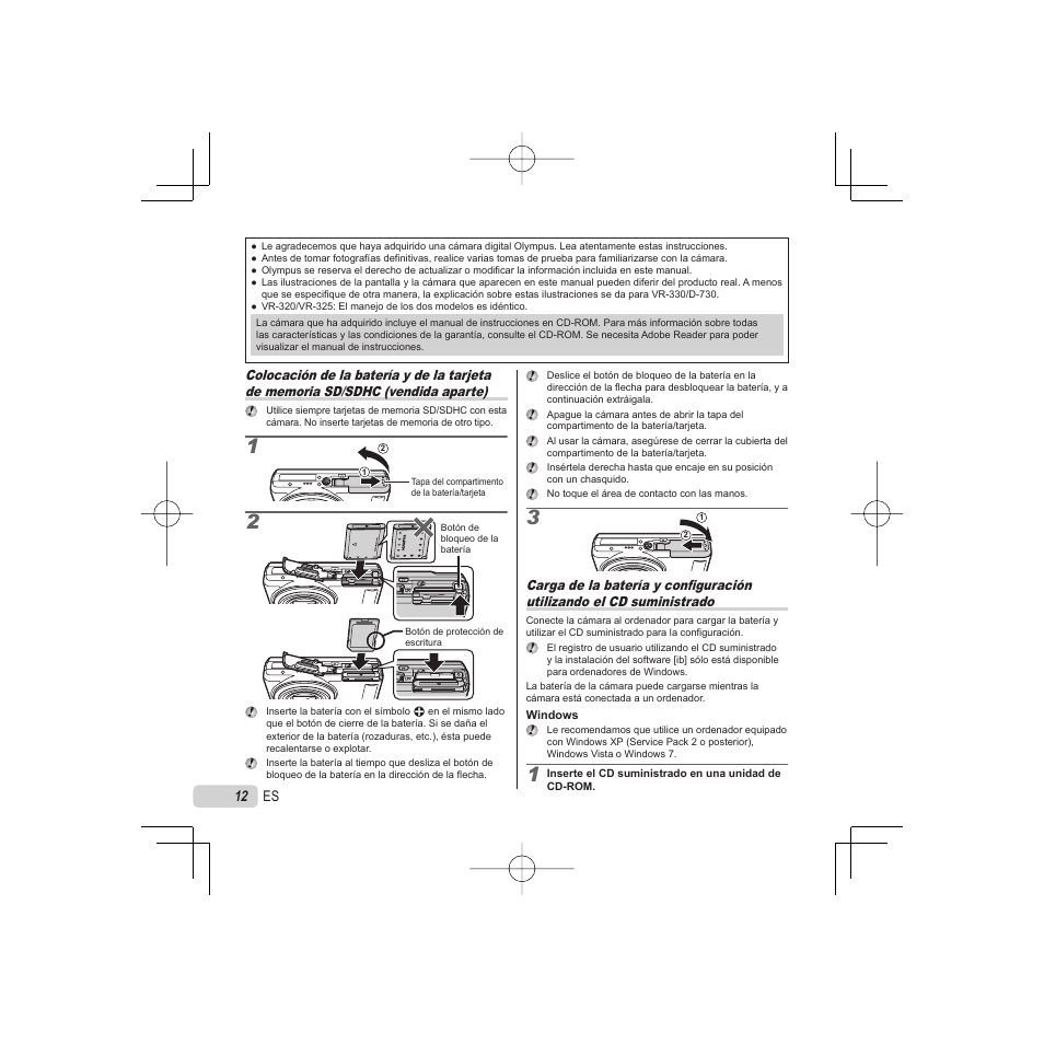 E03_basic_d4486-84-82_es.pdf | Olympus VR-325 User Manual | Page 12 / 148