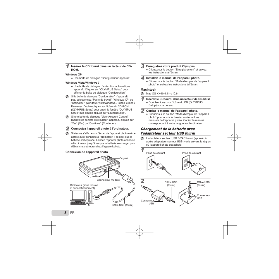 Olympus VR-325 User Manual | Page 8 / 148