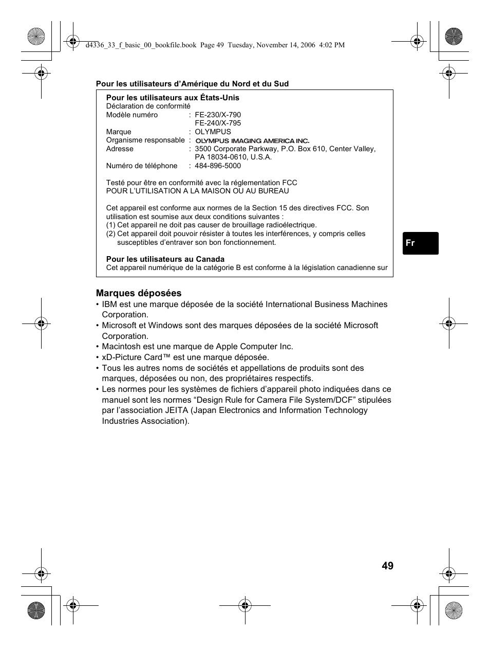 Olympus FE-240 User Manual | Page 49 / 100