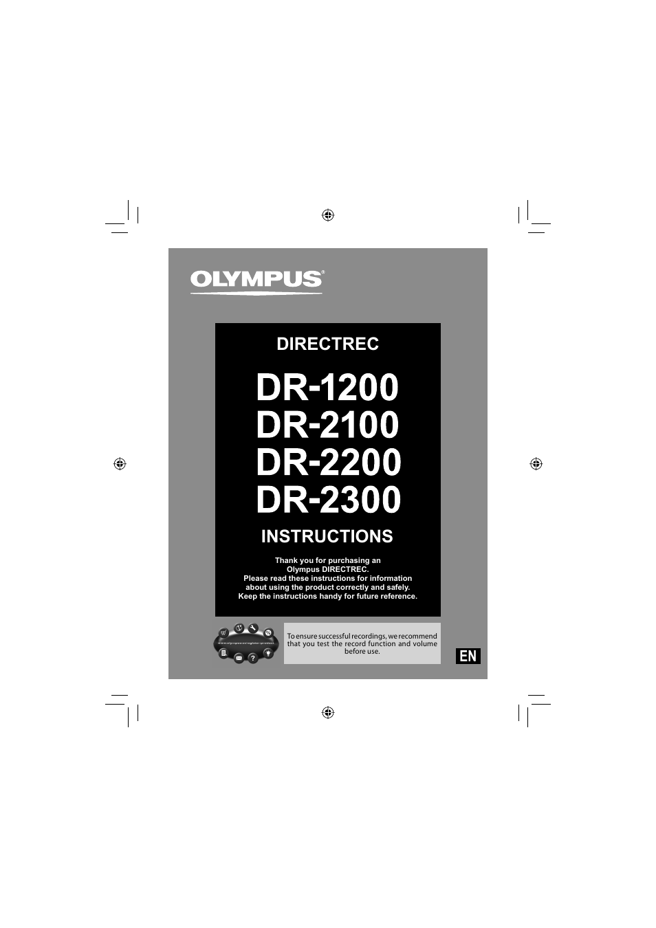 Olympus DR-2300 User Manual | 64 pages