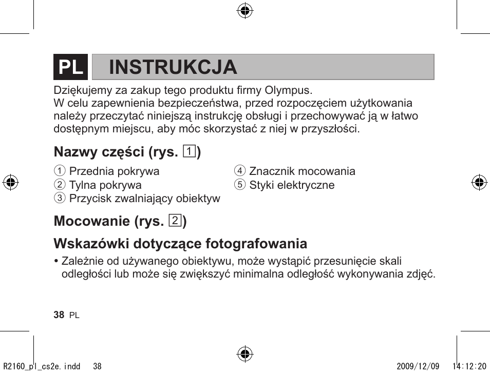 R2160_pl_cs2e.pdf, Instrukcja | Olympus MMF-2 User Manual | Page 36 / 66