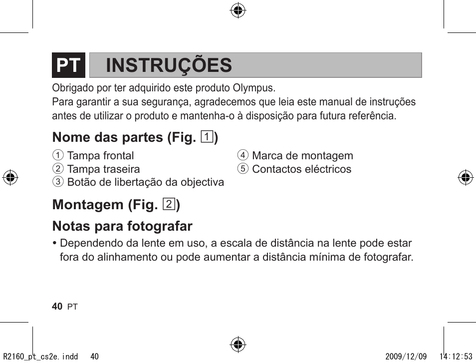 R2160_pt_cs2e.pdf, Instruções | Olympus MMF-2 User Manual | Page 38 / 66