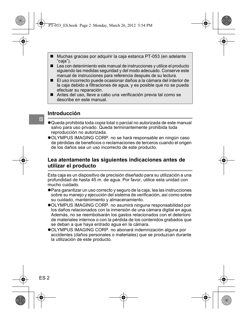 Olympus PT-053 User Manual | Page 122 / 211