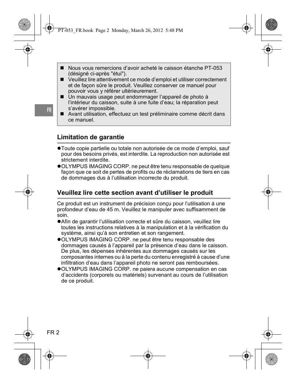 Olympus PT-053 User Manual | Page 62 / 211