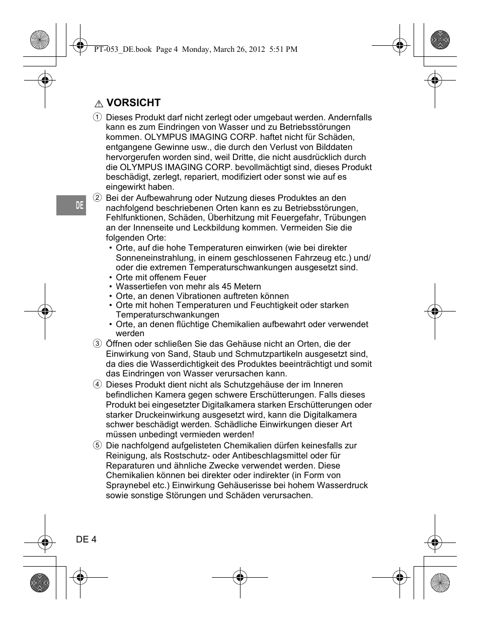 Olympus PT-053 User Manual | Page 94 / 211