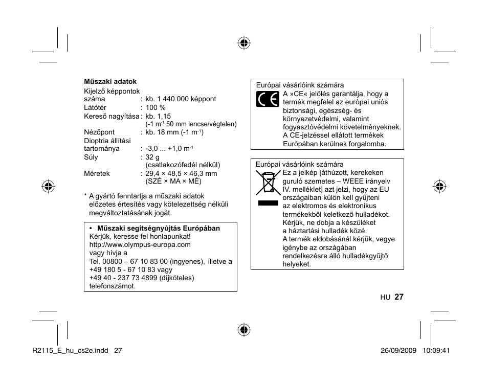 Olympus VF-2 User Manual | Page 25 / 66