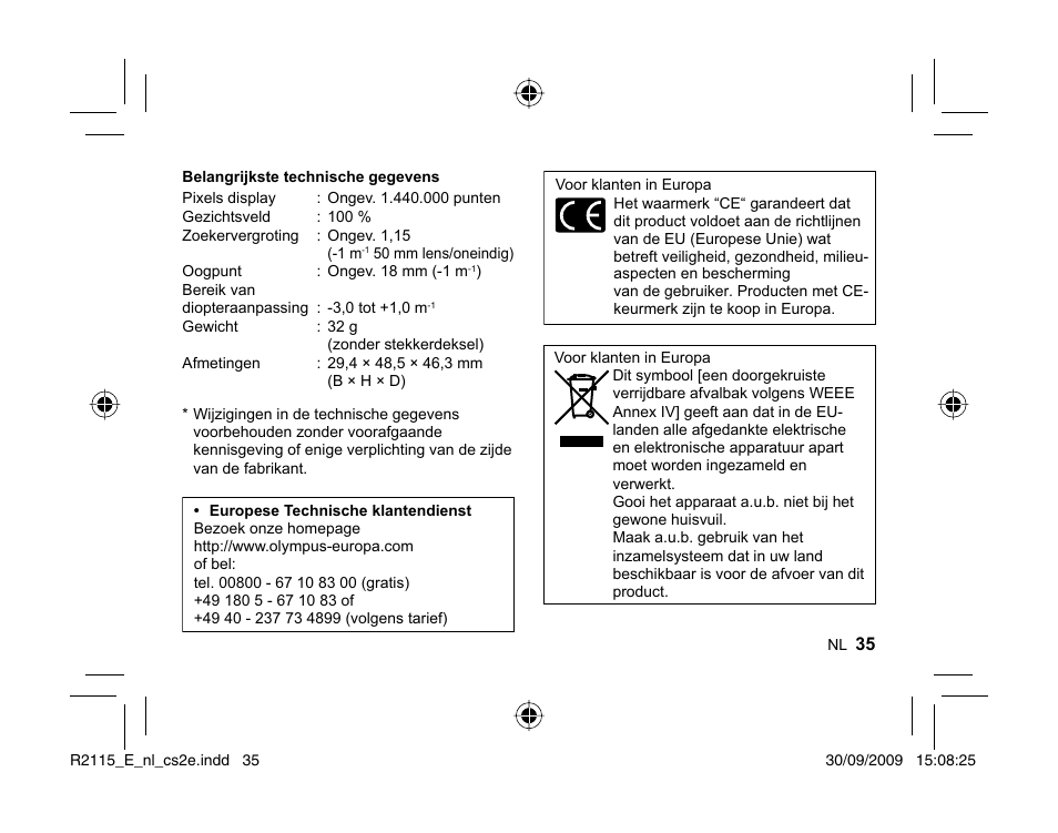 Olympus VF-2 User Manual | Page 33 / 66
