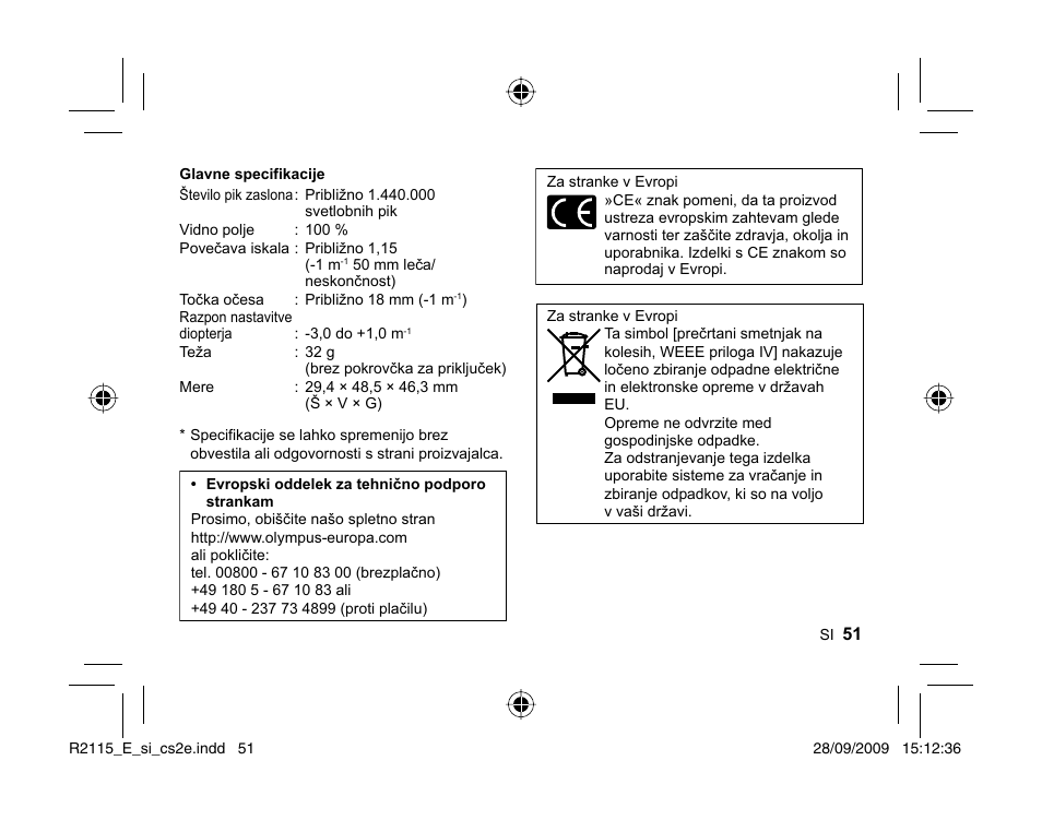 Olympus VF-2 User Manual | Page 49 / 66
