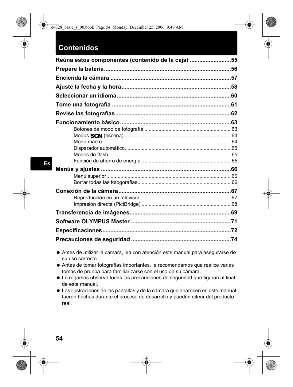 Olympus µ 760 User Manual | Page 54 / 132