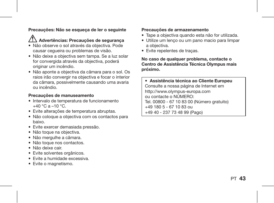 Olympus ZUIKO DIGITAL 1.4x Telekonverter EC-14 User Manual | Page 41 / 58