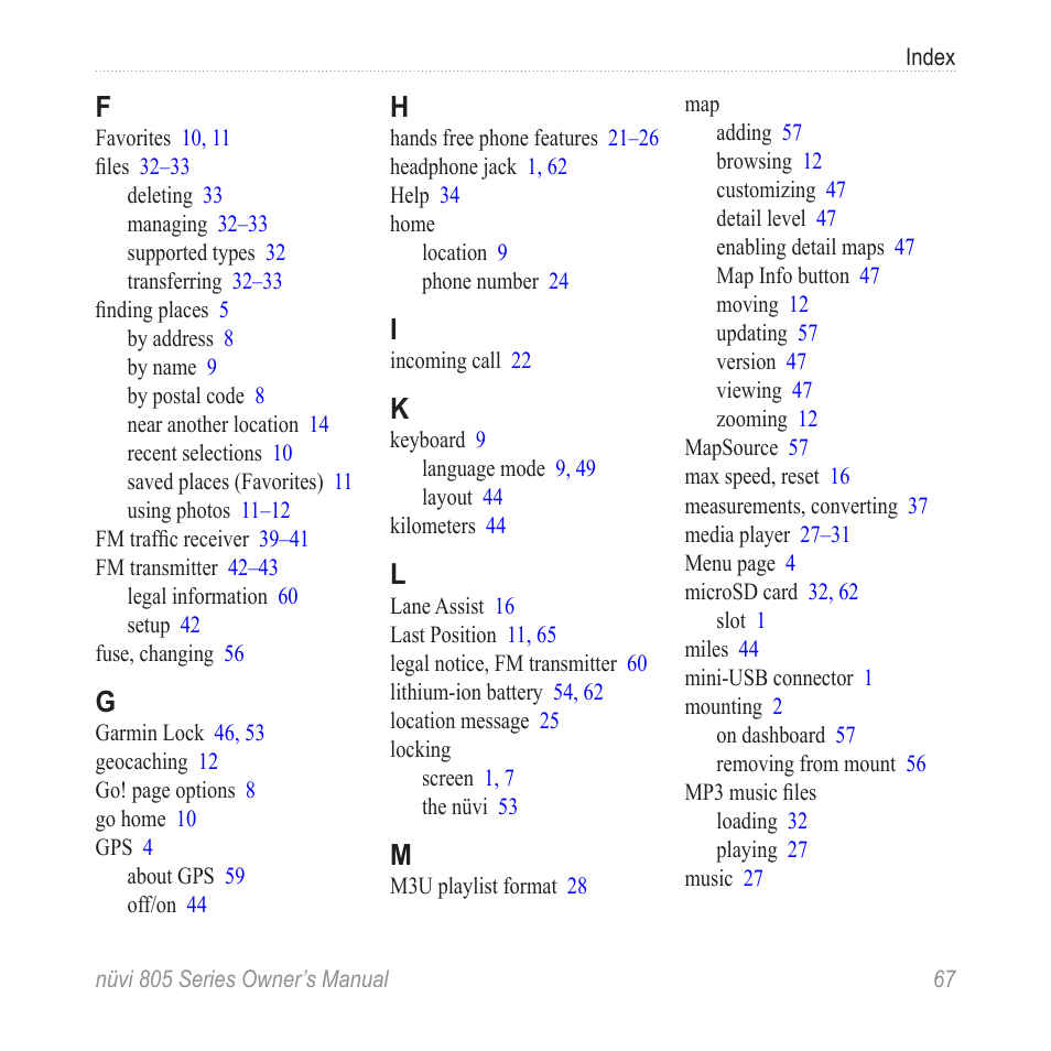 Garmin nuvi 885T User Manual | Page 73 / 76