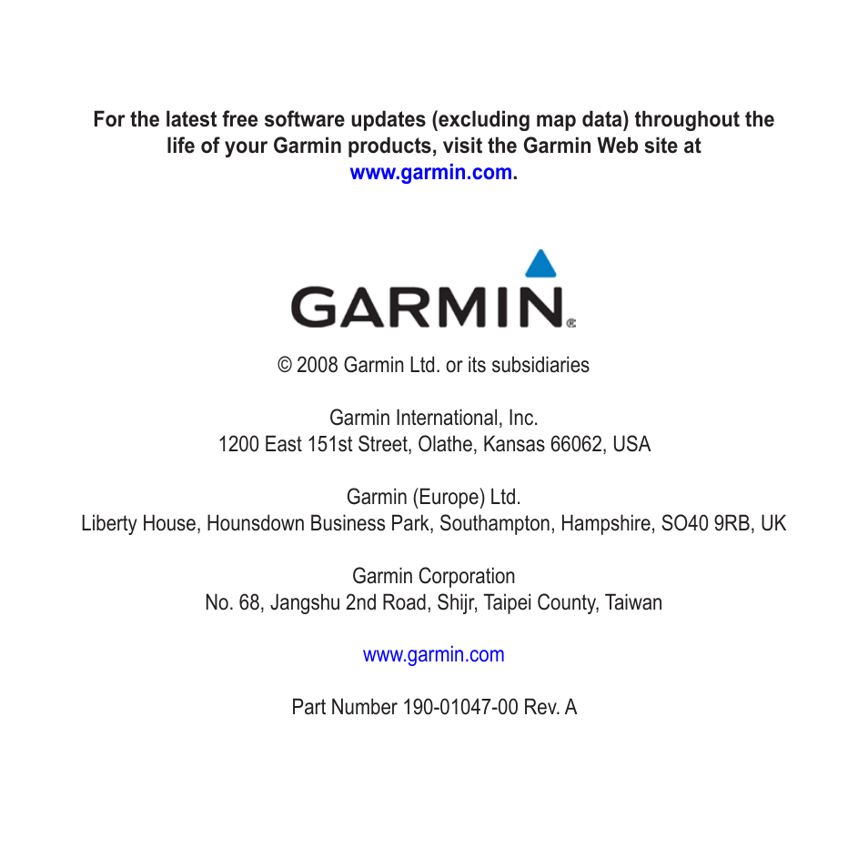 Garmin nuvi 885T User Manual | Page 76 / 76