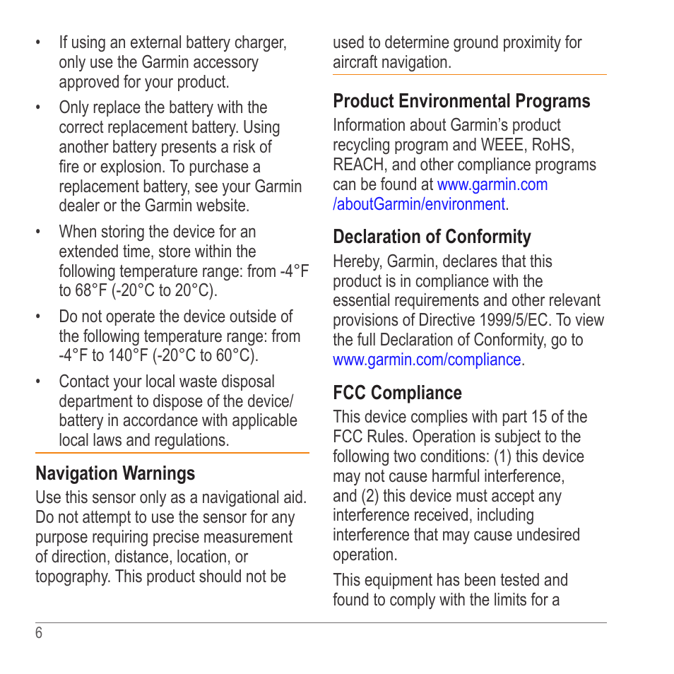 Garmin GLO User Manual | Page 6 / 76