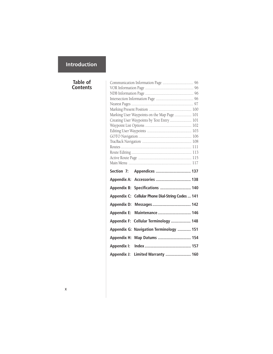 Garmin NavTalk Pilot User Manual | Page 12 / 176