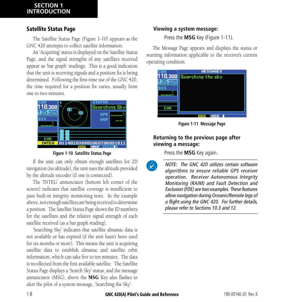 Garmin GNC 420 User Manual | Page 16 / 258