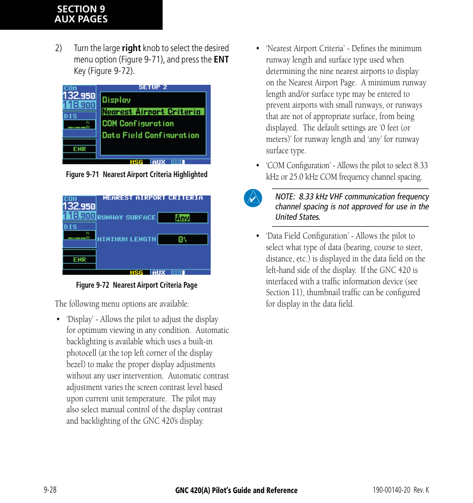 Garmin GNC 420 User Manual | Page 176 / 258