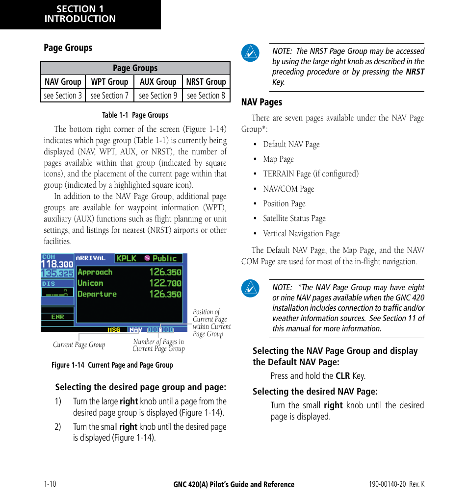 Garmin GNC 420 User Manual | Page 18 / 258