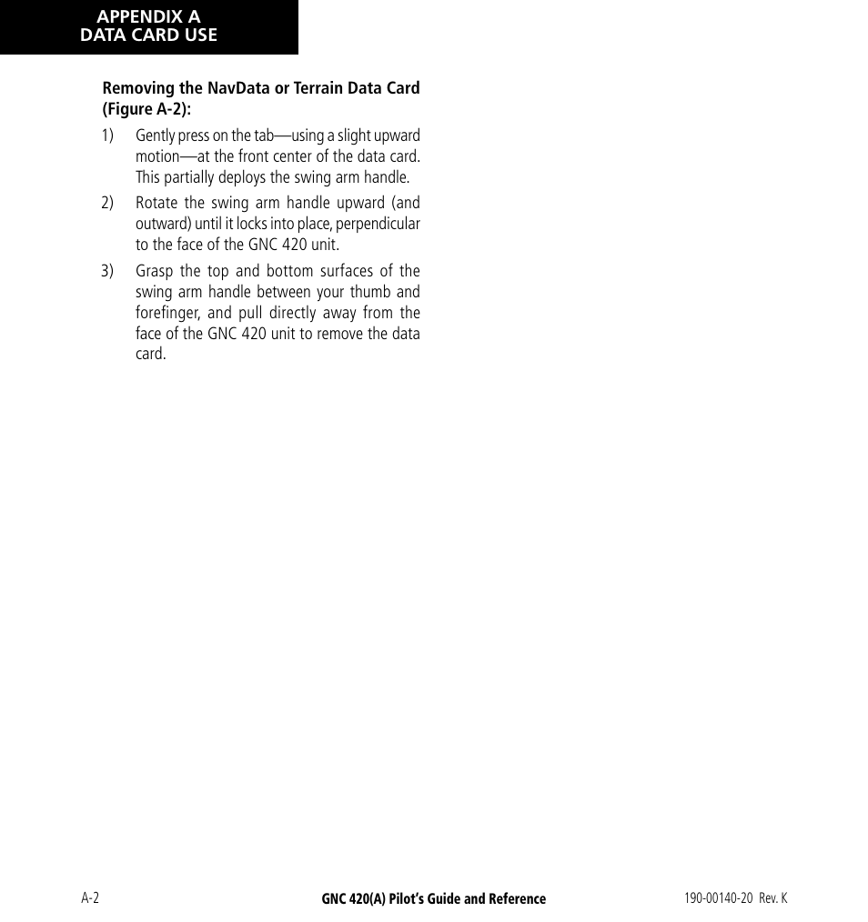 Garmin GNC 420 User Manual | Page 242 / 258