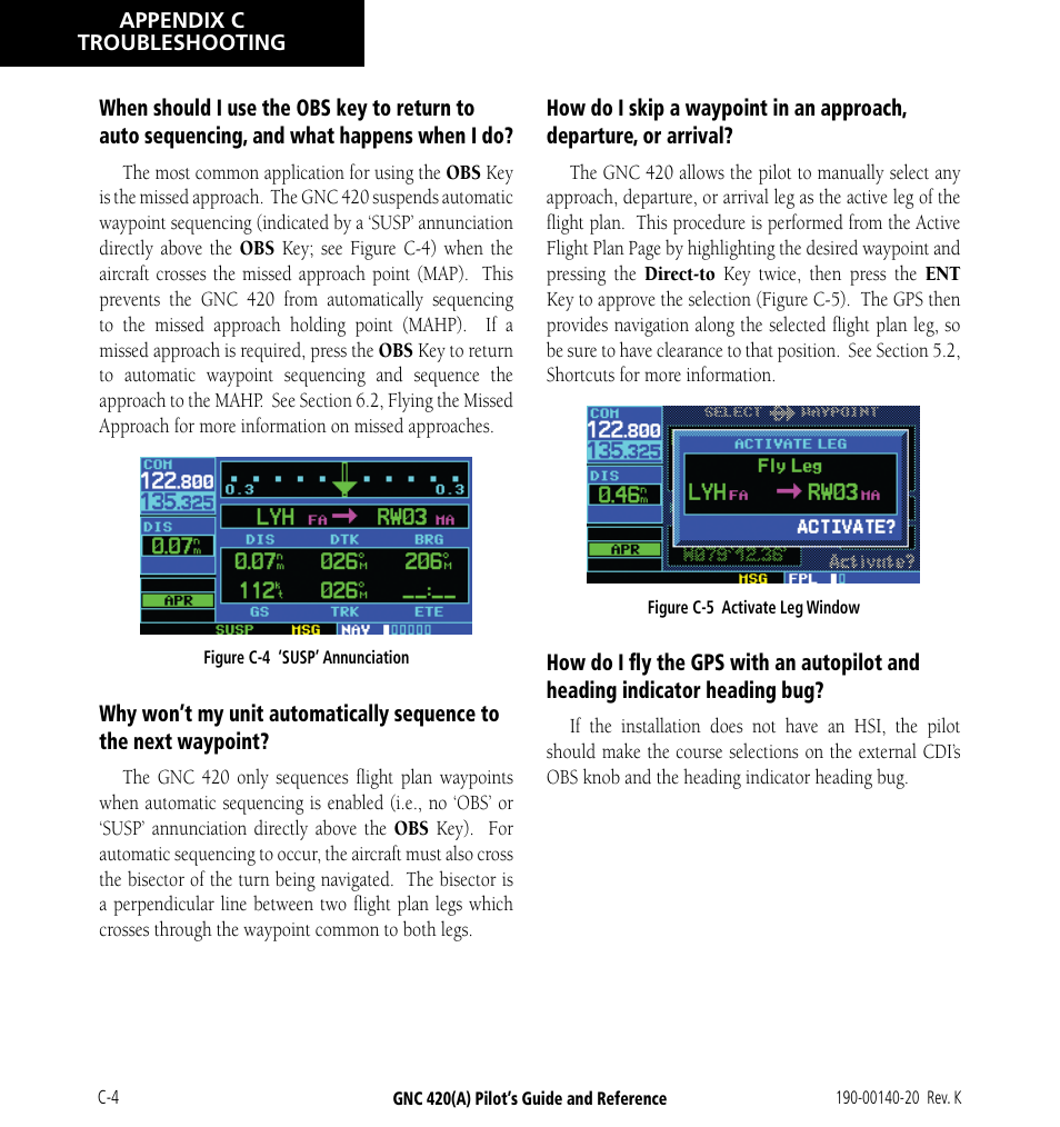 Garmin GNC 420 User Manual | Page 248 / 258