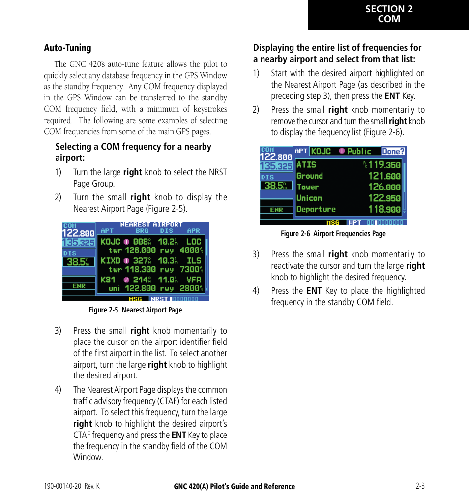 Garmin GNC 420 User Manual | Page 31 / 258