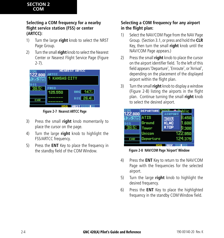 Garmin GNC 420 User Manual | Page 32 / 258