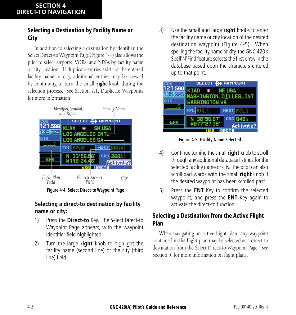 Garmin GNC 420 User Manual | Page 64 / 258