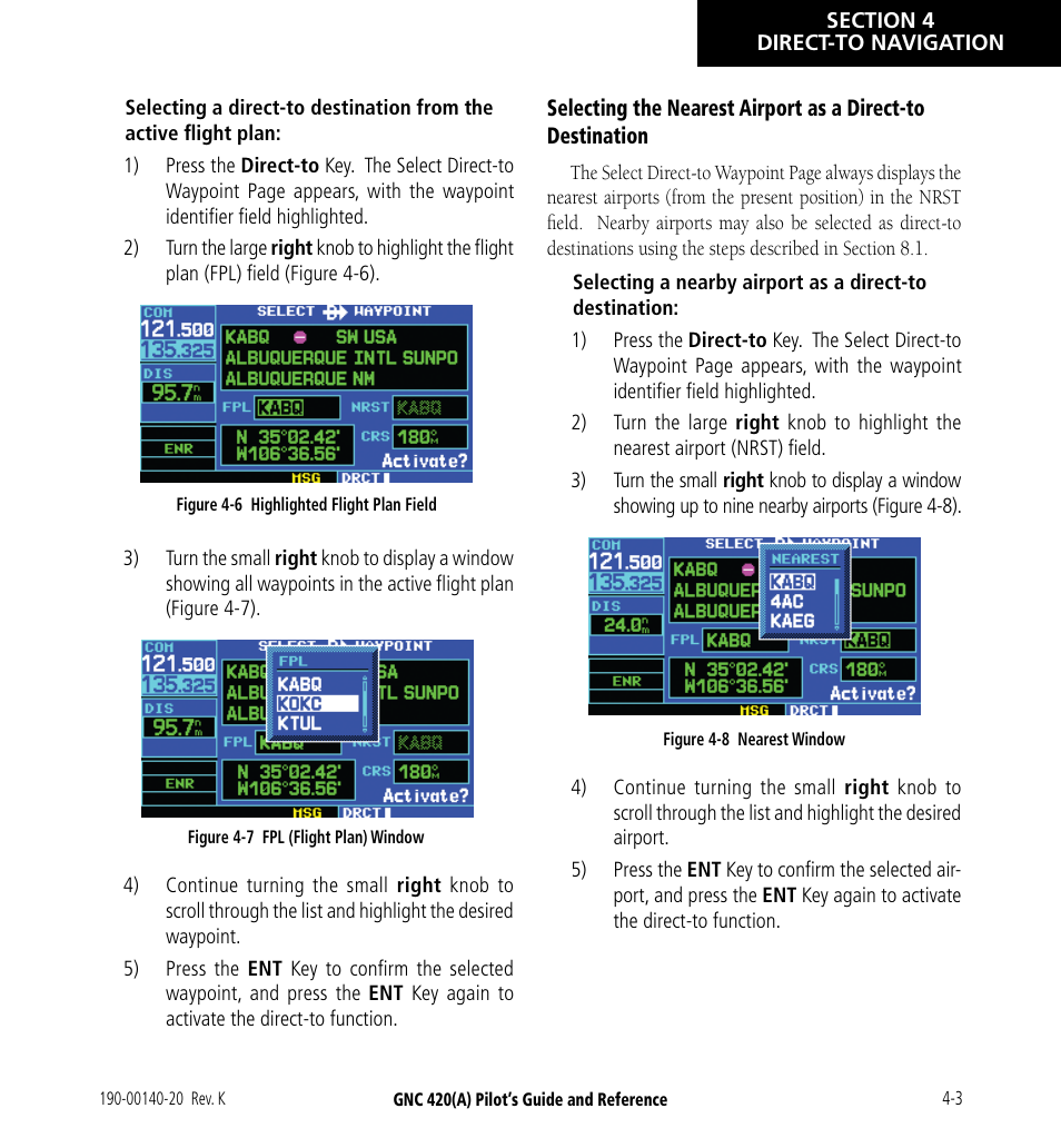 Garmin GNC 420 User Manual | Page 65 / 258