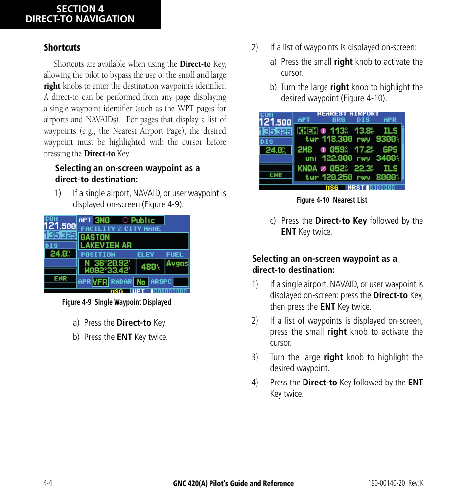 Garmin GNC 420 User Manual | Page 66 / 258