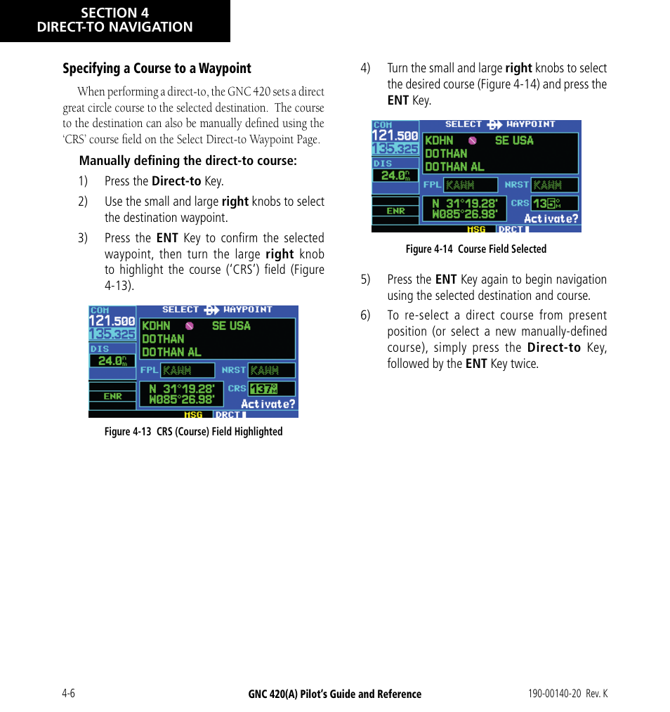 Garmin GNC 420 User Manual | Page 68 / 258