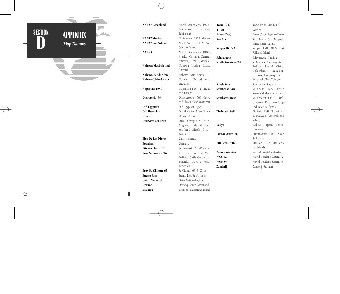 Appendix | Garmin GPSMAP 135 Sounder User Manual | Page 102 / 109