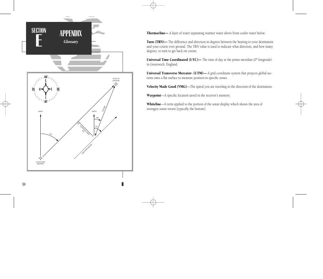 Appendix | Garmin GPSMAP 135 Sounder User Manual | Page 104 / 109