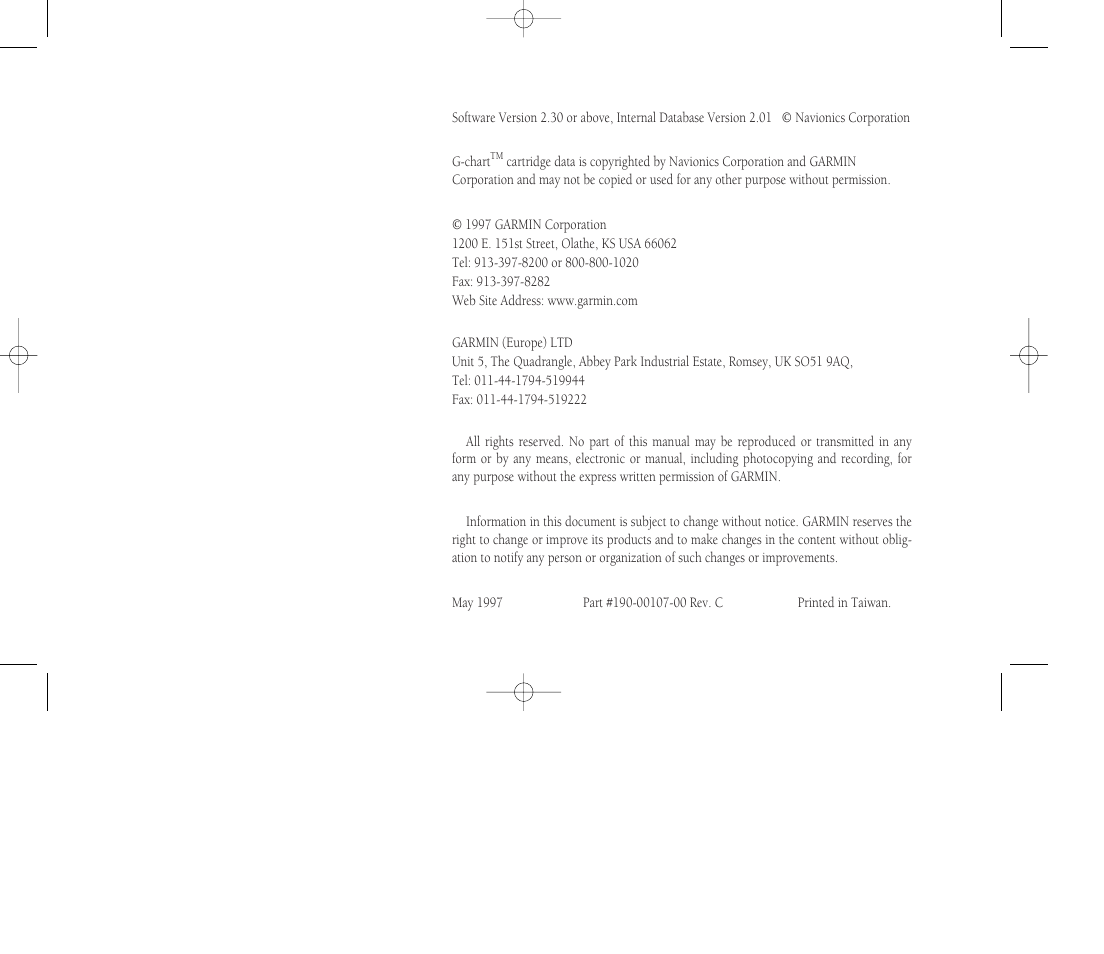 Garmin GPSMAP 135 Sounder User Manual | Page 2 / 109