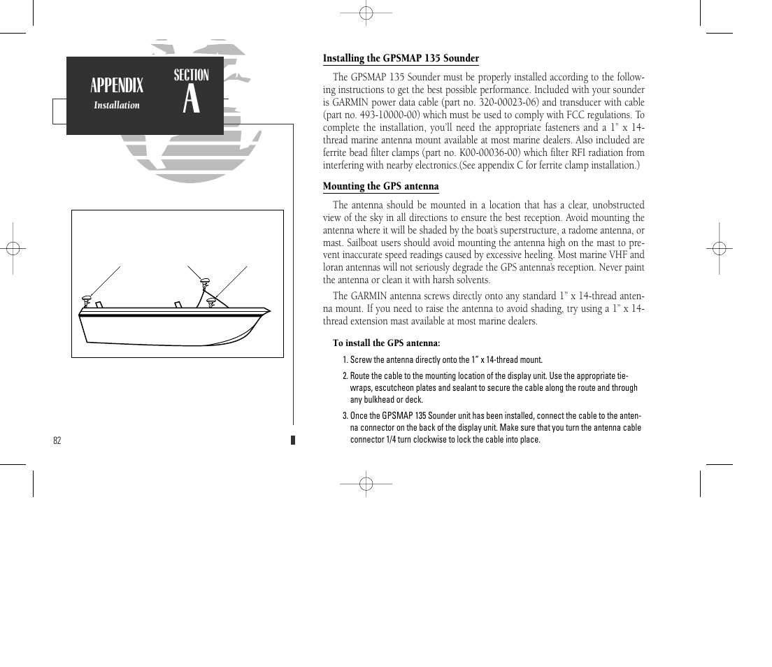 Appendix | Garmin GPSMAP 135 Sounder User Manual | Page 92 / 109