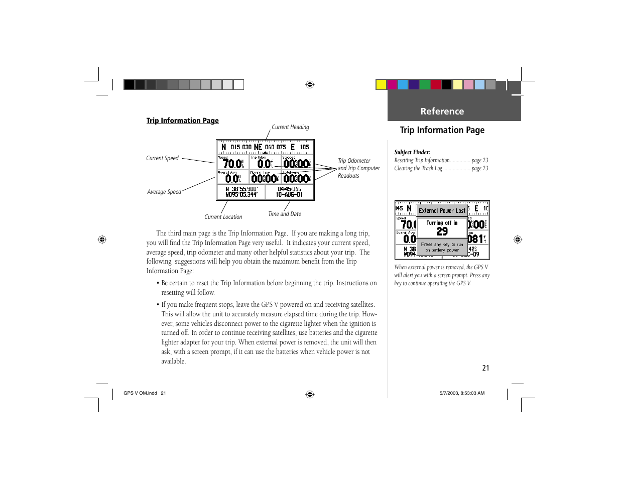 Garmin GPS V User Manual | Page 31 / 91