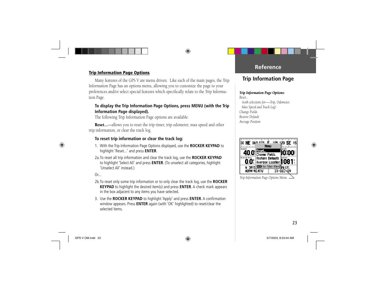 Garmin GPS V User Manual | Page 33 / 91