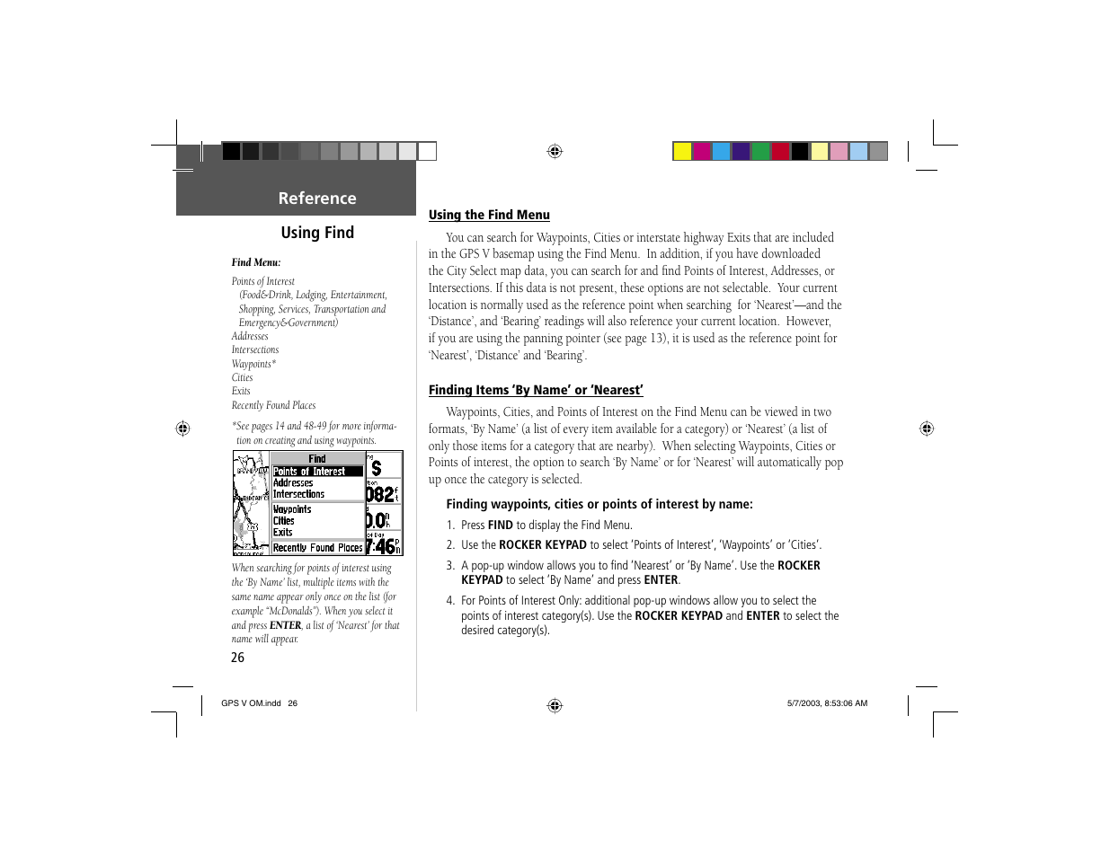 Garmin GPS V User Manual | Page 36 / 91