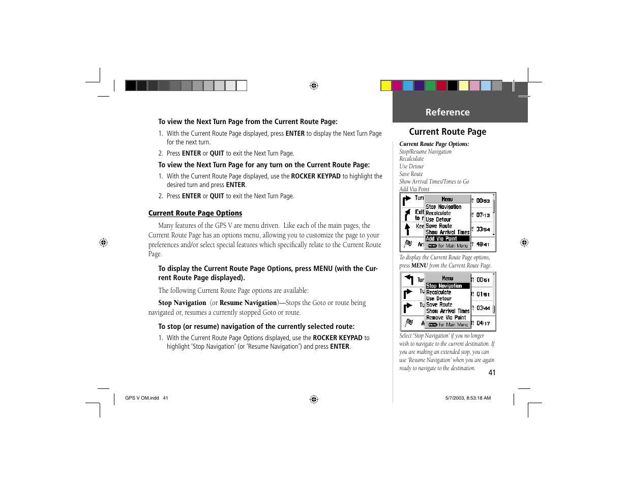 Garmin GPS V User Manual | Page 51 / 91