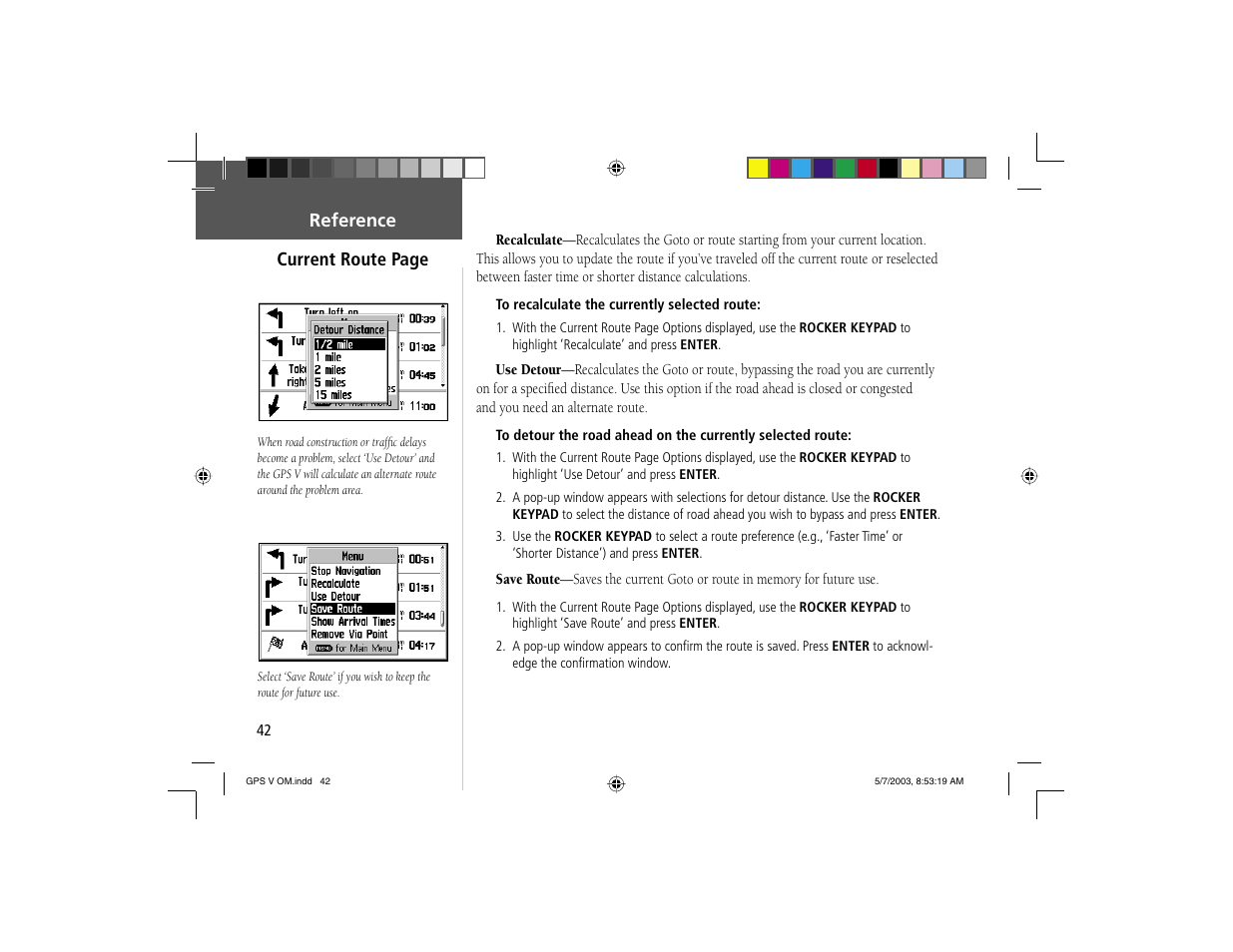 Garmin GPS V User Manual | Page 52 / 91