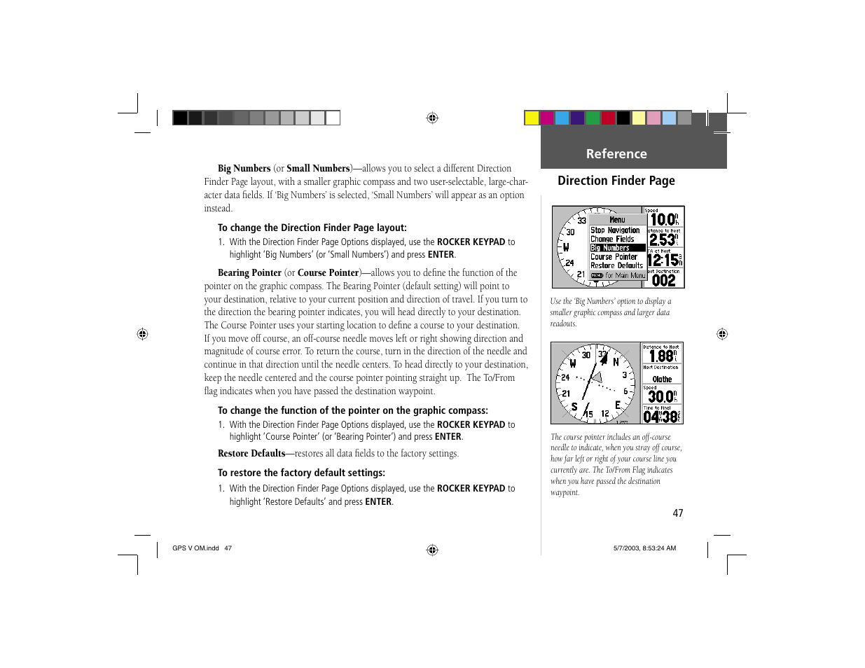 Garmin GPS V User Manual | Page 57 / 91