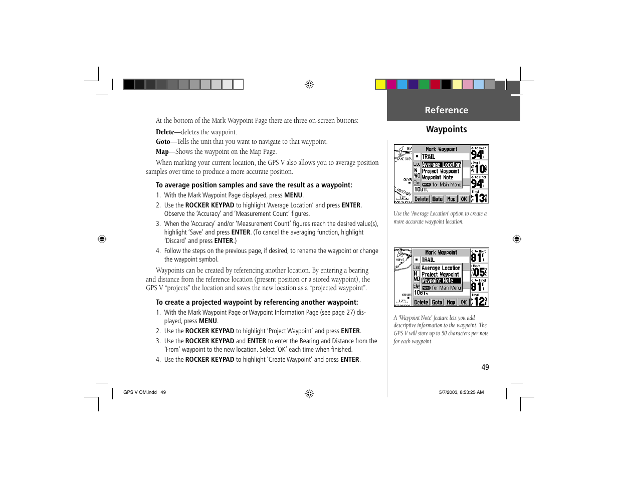 Garmin GPS V User Manual | Page 59 / 91